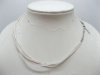 100 Milky White Multi-string Waxen & Ribbon For Necklace
