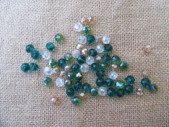 (image for) 450Gram New Glass Facted Beads 8/10mm - Mixed Color