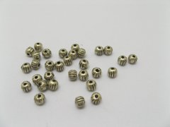 500 Copper plated plastic stripe Spacers beads 500 Copper plated plastic stripe Spacers beads