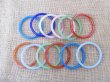 (image for) 12Pcs Glass Jade Bangle Bracelets 72x8mm Mixed
