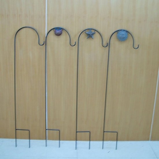 6X Garden Sheperd Hook Hanging Stand Multi Functional Metal Hook - Click Image to Close