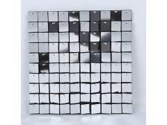 (image for) 5Pcs Metallic Silver Shimmer Backdrop Shiny Wall Panels Glitter Backdrop