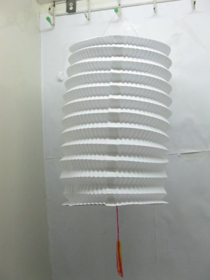 12pcs Plain White Folding Portable Hanging Paper Lantern - Click Image to Close