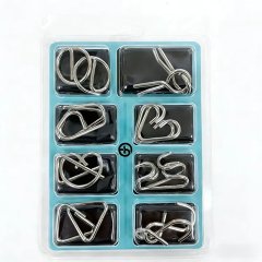 (image for) 5Sheets X 8Sets Funny Metal Chinese Magic Puzzle toy-m41