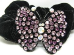 (image for) 1Pc Chic Designer Hair Clips,Rhinestone Floral Clip