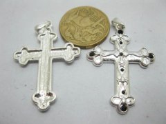 (image for) 48 Metal Cross Pendants Jewelery Finding