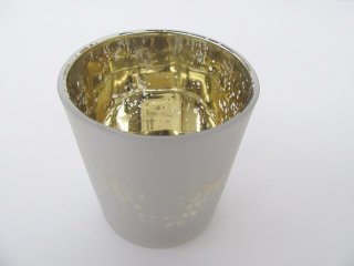 12 Slivery Color Glass Tea Light Holder Wedding Favor (image for) 12 Slivery Color Glass Tea Light Holder Wedding Favor