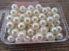 190Pcs (250g) Ivory Round Simulate Pearl Loose Beads 14mm