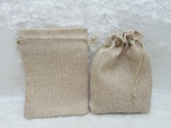 (image for) 50 Hemp Drawstring Jewelry Gift Pouches 13.5x9.5cm