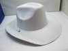 5Pcs Unisex White Cowboy Hats Felt on Paper Made