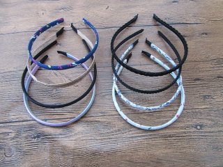 1Pc Simple Thin Hairband Headband with Fabric Covered