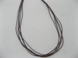 100 Brown Multi-stranded Waxen Strings For Necklace (image for) 100 Brown Multi-stranded Waxen Strings For Necklace