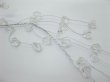 4Pcs Clear Acrylic Beaded Floral Beaded Garland Branch (image for) 4Pcs Clear Acrylic Beaded Floral Beaded Garland Branch
