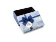 (image for) 1Pc Blue Gift Boxes w/Lid Bowknot Ribbon on Top Size: 20x14x8.5cm