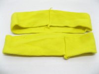 24 Yellow Elastic Ponytail Hair Tie Bands