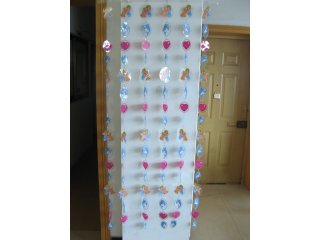 1X Girl & Dolphin Cartoon Curtain with Curtain Rod