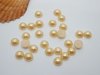 5000Pcs 6mm Light Orange Semi-Circle Simulated Pearl Bead Flatba 5000Pcs 6mm Light Orange Semi-Circle Simulated Pearl Bead Flatba
