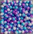 (image for) 990Pcs Gradient Purple Blue Round Simulate Pearl Loose Beads 8mm