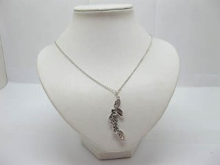 1Sheet X 20Pcs Silver Plated Chain Necklace Meaning Words
