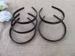 (image for) 1Pc Plain Black Headbands Base Hair Clips Hair Loop 1.3cm