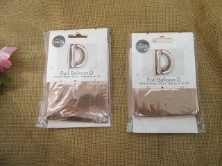 (image for) 6Pcs Golden Letter D Air-Filled Foil Balloons Party Decor