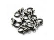 (image for) 200 Gun Black Lobster Claw Clasps Jewellery Finding 22mm