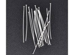 (image for) 500Gram (2280Pcs) Silver Plated 50mm Head Pins Jewelry Finding