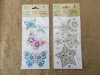 6Sheets Gemstome Sticker Patches Clothing Craft Sticker4-5Pcs pe