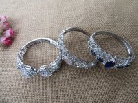 6Pcs Fashion Rhinestone Bracelets Bangle Assorted