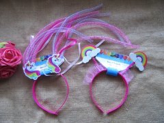 (image for) 1Pc Unicorn Hair Band Girl's Pretend Play Head Band Party Favor