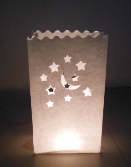 10X Star Moon Candle Bag Lantern Bags Wedding Party - Click Image to Close