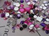 4Boxes x 304Pcs Pink Purple Flatback Rhinestones Retail Package