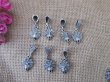 100Pcs Peacock Beads Charms Pendants Fit European Bracelet