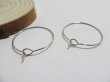 (image for) 400 Wine Glass Rings Charm Hoop Findings 25mm