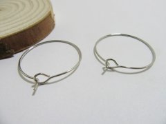 (image for) 400 Wine Glass Rings Charm Hoop Findings 25mm