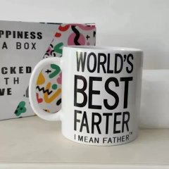 1Pc World's Best Father I Mean Father Funny Coffee Mug Novelty Dad Gift (image for) 1Pc World's Best Father I Mean Father Funny Coffee Mug Novelty Dad Gift