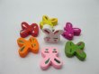 (image for) 300Pcs Wooden Rabbit Head Beads Mixed Color
