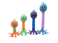 (image for) 6Pcs Telescopic Octopus Pop Tube Stress Relief Sensory Fidget