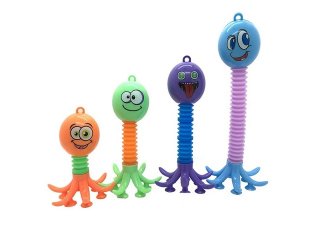 6Pcs Telescopic Octopus Pop Tube Stress Relief Sensory Fidget
