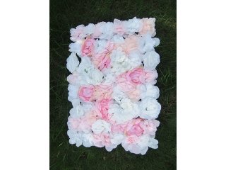 1Pc Pink White Peony Flower Backdrop Wall Panel Wedding Party