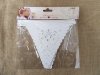 10Pcs White Heart Dove Flags Bunting Banner Garland Party Weddin 10Pcs White Heart Dove Flags Bunting Banner Garland Party Weddin