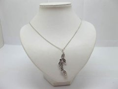 (image for) 1Sheet X 20Pcs Silver Plated Chain Necklace Meaning Words