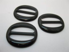 (image for) 98Pcs Black Oval Buckles 30mm Wedding Favor