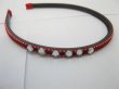 (image for) 1Pc Red Hair Bands Hairbands W/Rhinestone