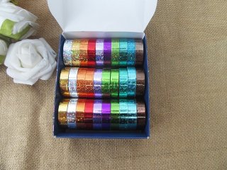 1Box x 30Roll Self-Adhesive Tape DIY Decoration Craft Scrapbook