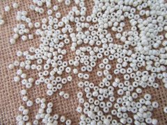 1Bag X 12000Pcs Opaque Glass Seed Beads 3mm Ivory 1Bag X 12000Pcs Opaque Glass Seed Beads 3mm Ivory
