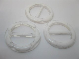 (image for) 98Pcs White Buckles 30mm Wedding Favor