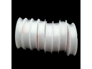 10Rolls x 10M Clear Stretch Elastic Beading Wire Jewelry 0.8mm