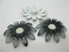 20Pcs Black Blossom Sunflower Hairclip Jewelry Finding Beads 6cm 20Pcs Black Blossom Sunflower Hairclip Jewelry Finding Beads 6cm