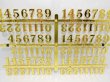 (image for) 60Set X 15Pcs Golden Arabic Clock Repair Numbers 15mm
